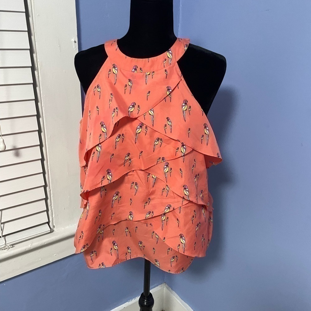 Parakeet sleeveless blouse